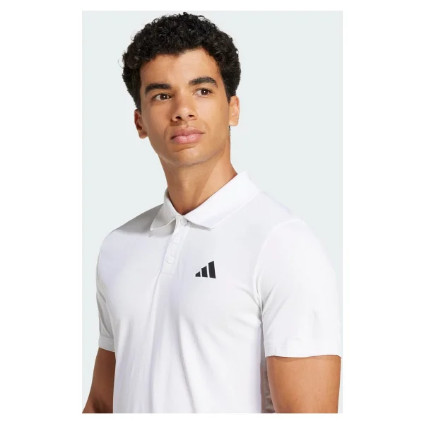 Adidas Tennis Climacool Freelift Jf4387 Beyaz Kısa Kollu Polo Yaka Erkek Spor Tişört - Görsel 5