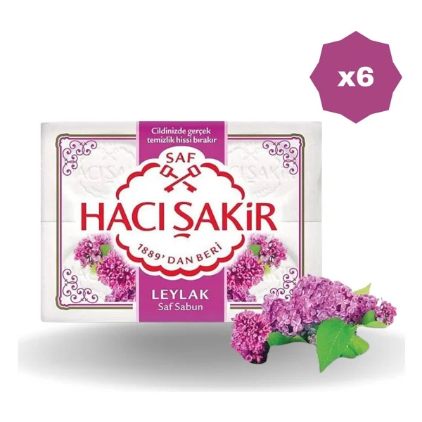 Hacı Şakir Leylak 4x150 Gr 6 Adet Kalıp Sabun - Görsel 2