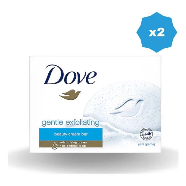 Dove Cream Bar Gentle Exfoliating 90 Gr 2 Adet Güzellik Sabunu - Görsel 2