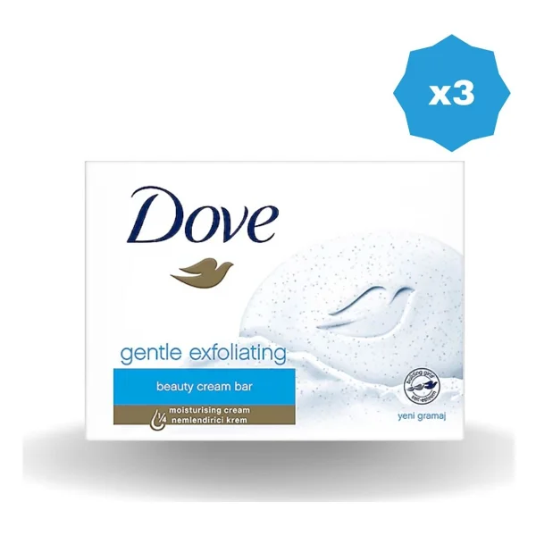 Dove Cream Bar Gentle Exfoliating 90 Gr 3 Adet Güzellik Sabunu - Görsel 2