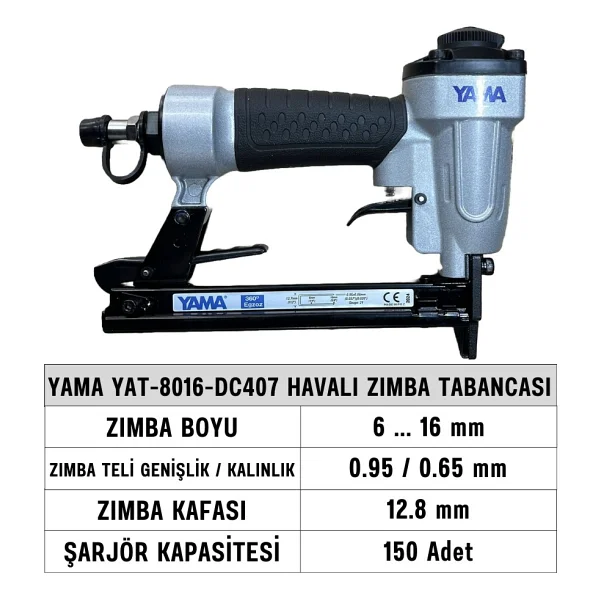 Yama YAT-8016-DC407 Havalı Zımba Tabancası - Görsel 3
