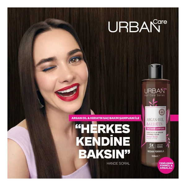 Urban Care Argan Oil & Keratin 350 Ml Sülfatsız Şampuan - Görsel 3