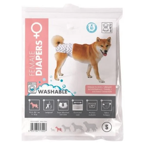 M-Pets Dişi Köpekler İçin Yıkanabilir Külot (S) - Görsel 2