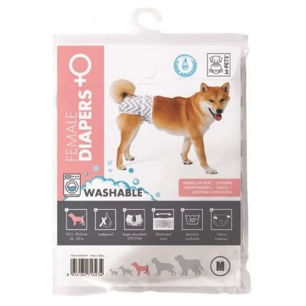 M-Pets Dişi Köpekler İçin Yıkanabilir Külot (M) - Görsel 2