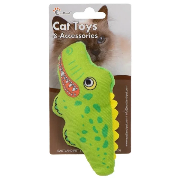Eastland 15 Cm Kedi Otlu Öten Peluş Timsah Kedi Oyuncağı - Görsel 2