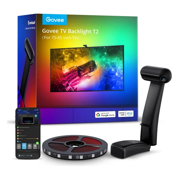 Govee Envisual T2 Rgbıc H605c 75-85 İnç TV Arkası LED Aydınlatma - Görsel 9