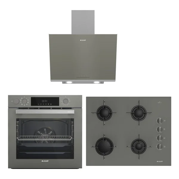 Arçelik Gri Üçlü Buhar Destekli Cam Ankastre Set (Afc 342 G + Ocd T 651 Eg + Ade 606-2 G) - Görsel 5
