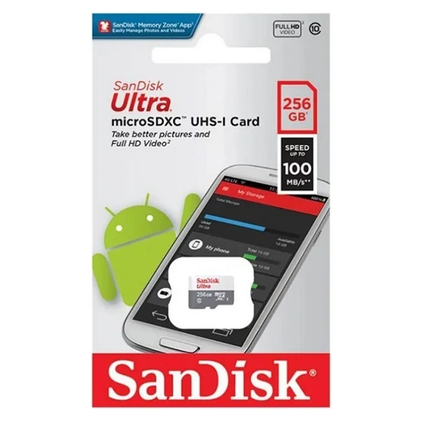 Sandisk Ultra 256gb 100mb/S Microsdxc Uhs - Görsel 3