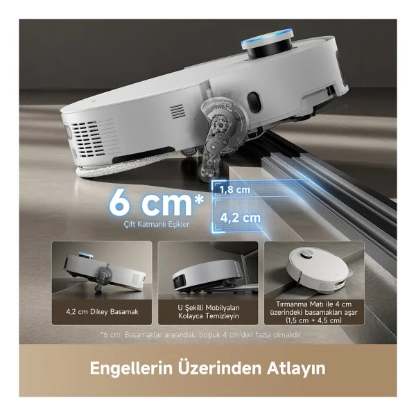 Dreame X50 Ultra Complete Çöp İstasyonlu Akıllı Robot Süpürge - Görsel 3