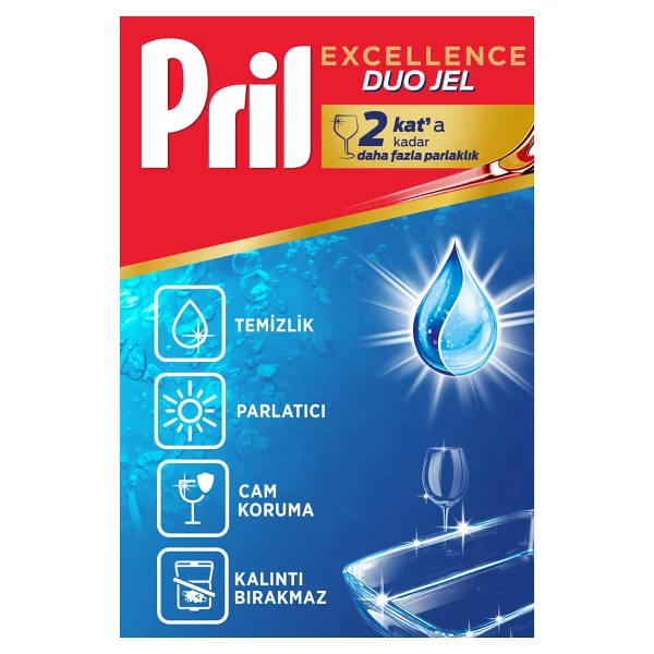 Pril Excellence Duo Jel 900 Ml 50 Yıkama Hijyen - Görsel 2