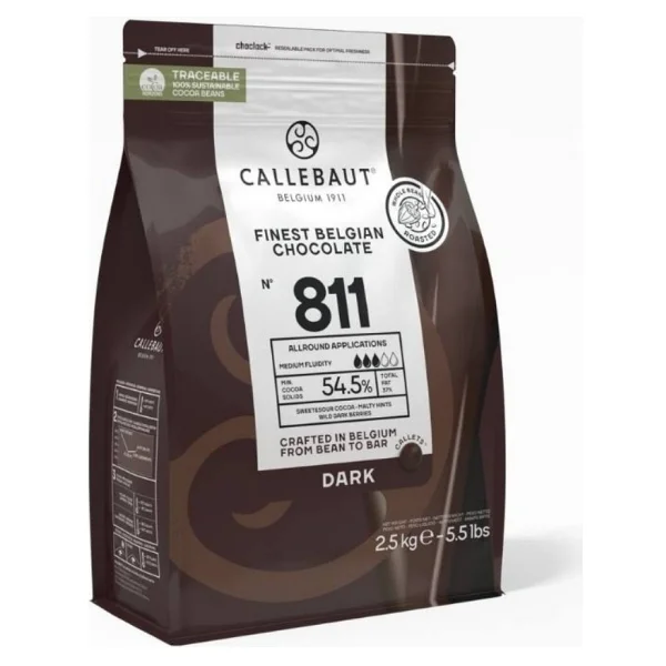 Callebaut 811 2.5 Kg Bitter Damla Çikolata - Görsel 4