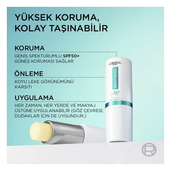L'oreal Paris Bright Reveal 9 Ml 50 Faktör Stick Güneş Kremi - Görsel 4