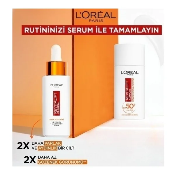 L'oreal Paris Revitalift Clinical 50 Ml 50 Faktör Güneş Kremi - Görsel 5