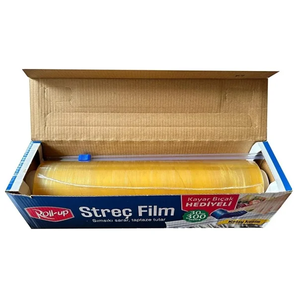 Roll-Up Sarı Pe Streç Film 30 Cm X 300 M 8 Mic - Görsel 3
