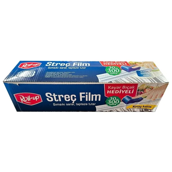 Roll-Up Sarı Pe Streç Film 30 Cm X 300 M 8 Mic - Görsel 2