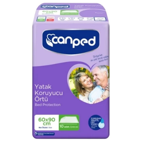 Canped 2'li Canped Yatak Örtüsü 10'lu 60x90 - Standart - Görsel 2
