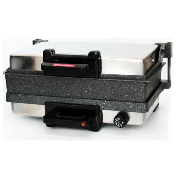 Bimeks Turbomeks Bazlama Lahmacun Grill Makinesi Gri Alüminyum Döküm Granit Jumbo Tava 400x250 mm - Görsel 4