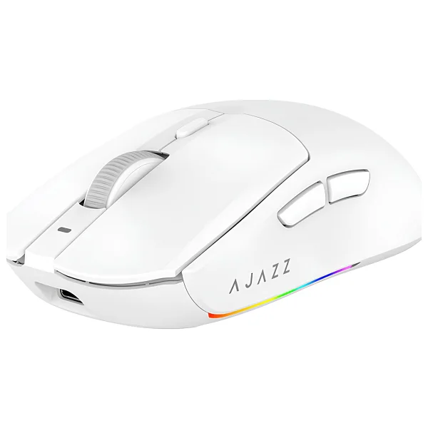 Ajazz Aj139 V2 MC Beyaz Şarjlı Optik Kablolu/Kablosuz Oyuncu Mouse - Görsel 10