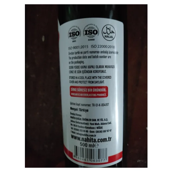 Nahita Detoks Sirkesi 500 Ml - Görsel 4