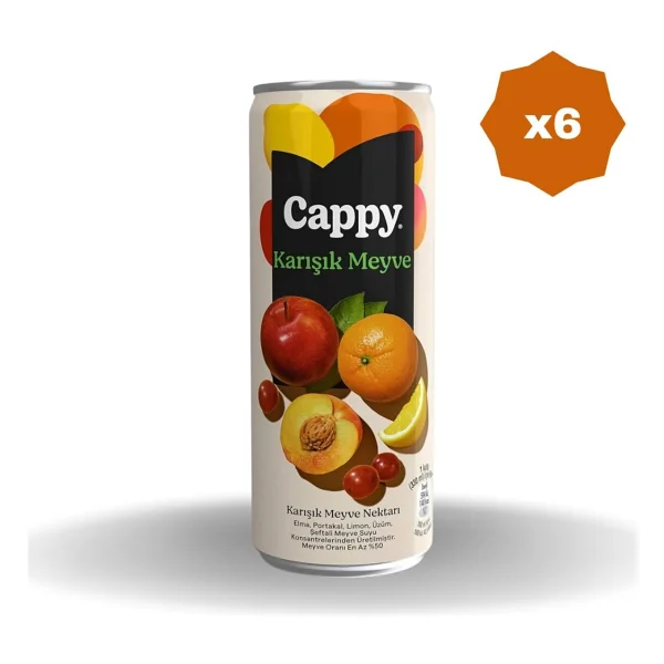 Cappy Karışık Nektarı Kutu 330 Ml - (6 Adet) - Görsel 2