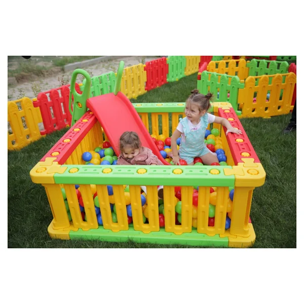 King Kids Oyun Çiti Oyun Alanı Top Havuzu 3 Renk - Çocuk Oyun Parkı - Güvenli Alan - Top Havuzu - Aktivite - Renkli - Görsel 5