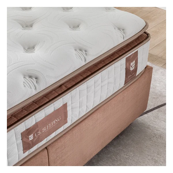 Us. Sleeping Ultra Ortopedik Touch Brownyaylı 150x200 Cm Pedli Çift Kişilik Yatak - Görsel 4