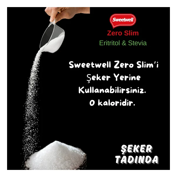 Sweetwell Zero Slim Stevia & Eritritol Tatlandırıcı 400 Gr - Şekersiz, 0 Kalori, Keto Ve Vegan Uyumlu - Görsel 5