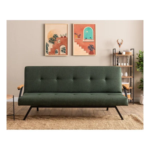 Pafu Zven Soho Haki 3'lü Yataklı Koltuk - Görsel 3