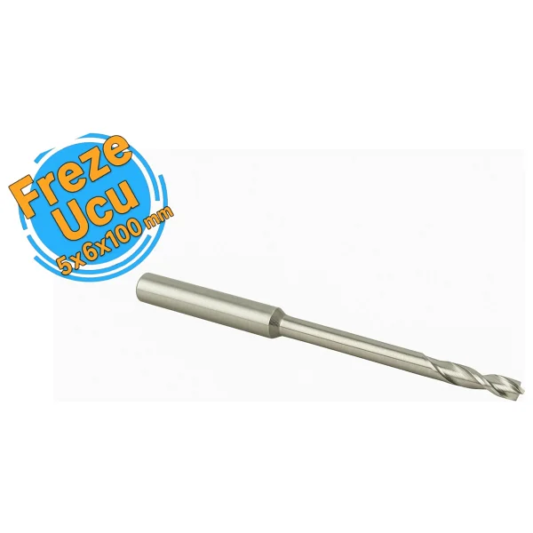 Gfb Alüminyum Freze Ucu (Arkası İnce Uzun) 5x6x100 Mm - Görsel 3