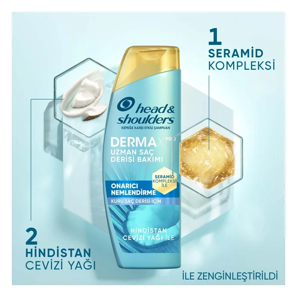 Head & Shoulders Derma X Pro Onarıcı Nemlendirici 300 Ml Şampuan - Görsel 6