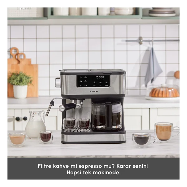 Karaca Coffee Art 2in1 Filtre Kahve Ve Espresso Makinesi - Görsel 4