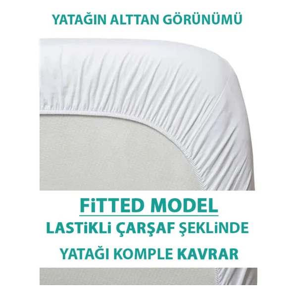 Suvay %100 Pamuk Sıvı Geçirmez Bebek Ve Çocuk Yatak Koruyucu Alez Park Beşik Kreş Anaokulu Alezi 70 X 130 - 70 X 130 Cm - Beyaz - Görsel 4