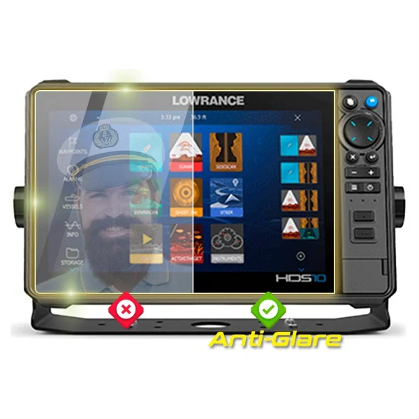 Lowrance Fishfinder İçin Ipg Anti-Glare Parlama Önleyici Mat Ekran Koruyucu (Hds Pro 10) - Görsel 5