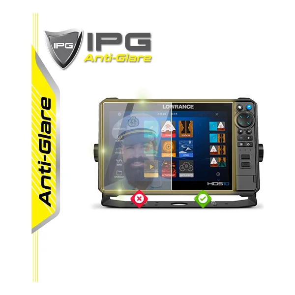 Lowrance Fishfinder İçin Ipg Anti-Glare Parlama Önleyici Mat Ekran Koruyucu (Hds Pro 10) - Görsel 2