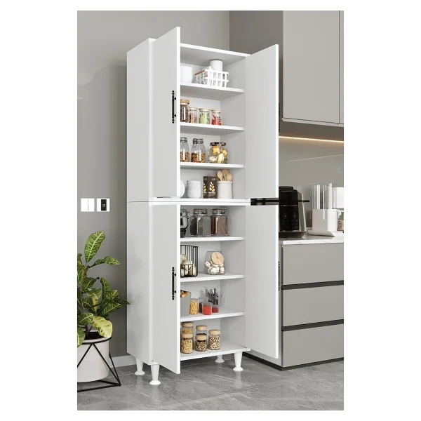 Aeka Bala Ae-2086 4 Kapaklı 8 Raflı Kiler Dolabı - Görsel 8