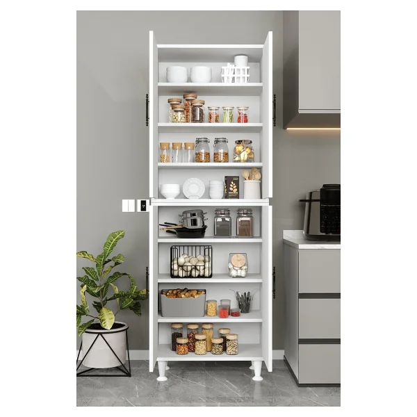 Aeka Bala Ae-2086 4 Kapaklı 8 Raflı Kiler Dolabı - Görsel 4