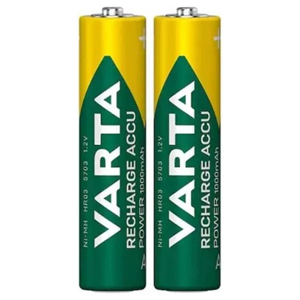 Varta 5703 1000 mAh 2'li Şarjlı Aaa İnce Kalem Pil - Görsel 2