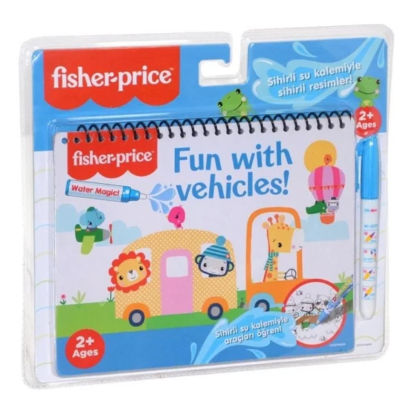Fisher Price Water Magic Araçlar Sihirli Boyama Kitabı - Görsel 4