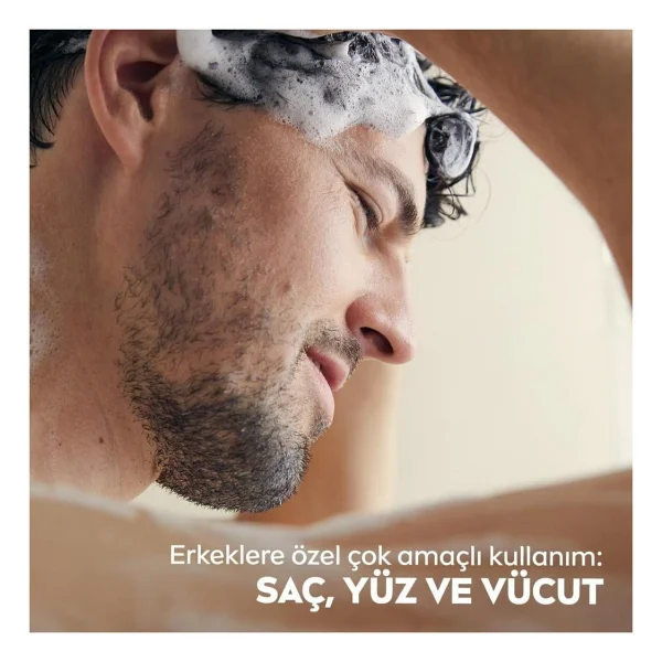 Nıvea Men Erkek Canlandırıcı Banyo Ve Duş Jeli Sports 500ml, Vücut Yüz Saç, Yenileyici Mineral, X3 Adet - Görsel 3