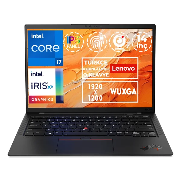 Lenovo Thinkpad X1 Carbon Gen 10 İ7-1260p 16gb 1tb SSD 14" Wuxga Freedos Notebook 21cb00astx 001 - Görsel 8