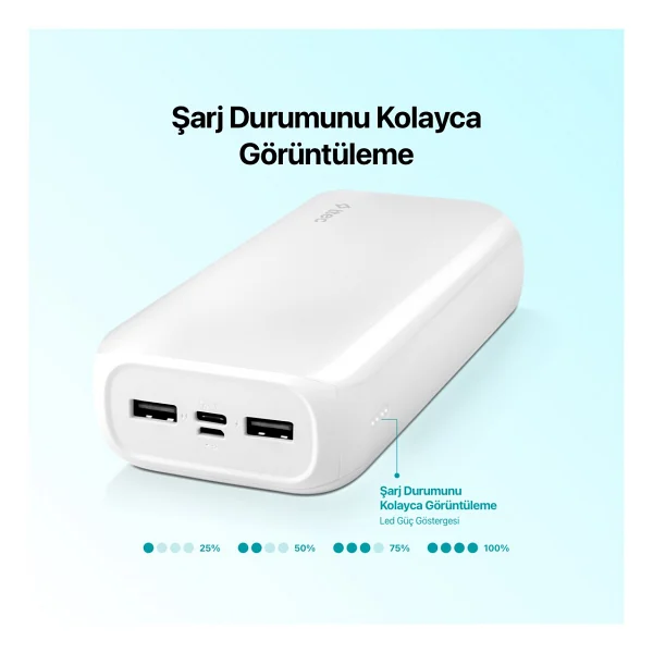 Ttec Recharger Ultra 2bb190 30000 mAh Powerbank - Görsel 5