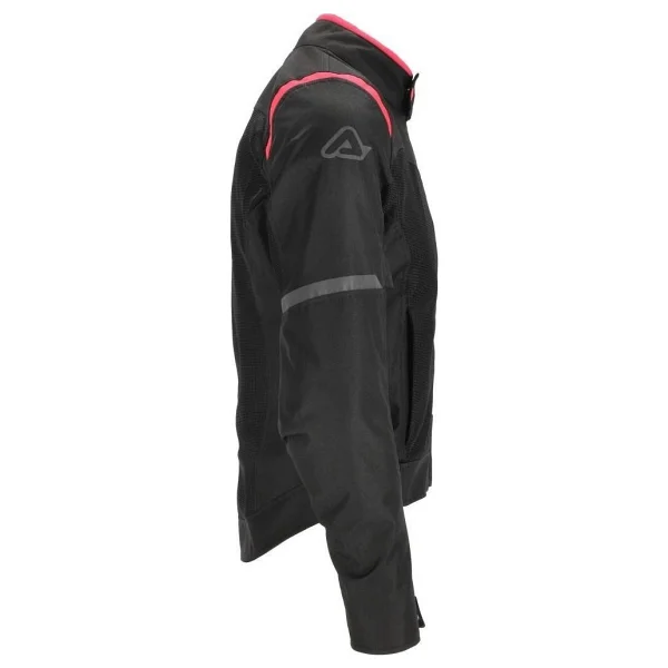 Acerbis Ramsey Vented 2.0 Kadın Siyah-Pembe Yazlık Motosiklet Montu - Görsel 3