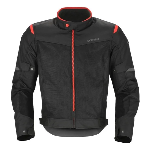 Acerbis Ramsey Vented 2.0 Erkek Siyah-Kırmızı Yazlık Motosiklet Montu - Görsel 2
