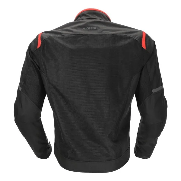 Acerbis Ramsey Vented 2.0 Erkek Siyah-Kırmızı Yazlık Motosiklet Montu - Görsel 4