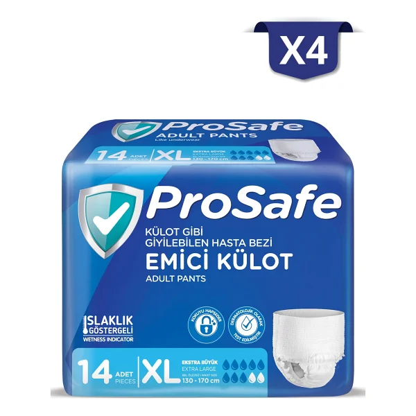 Prosafe Emici Külot Ekstra Büyük Boy XL 14'ü 4 Adet Hasta Bezi - Görsel 2