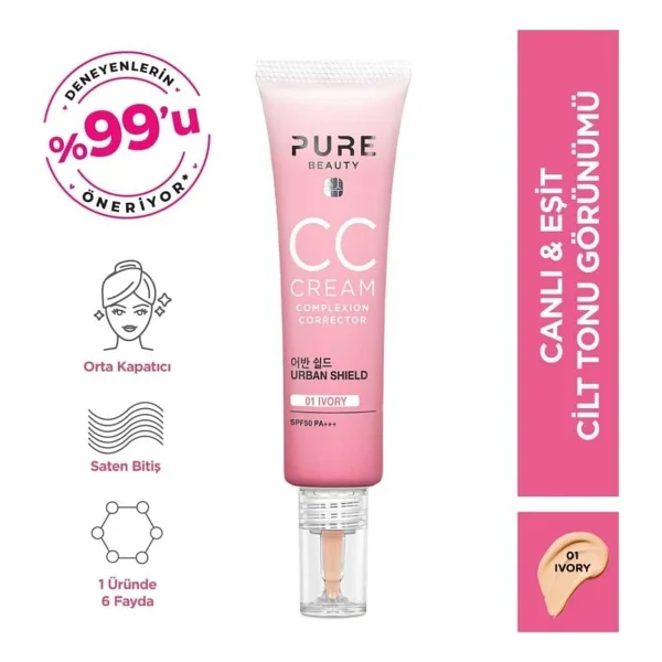 Pure Beauty Spf 50 Pa+++ 30 Ml Cc Cream - Görsel 5