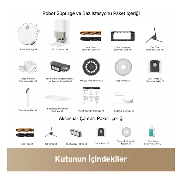 Dreame X50 Ultra Complete Çöp İstasyonlu Akıllı Robot Süpürge - Görsel 9