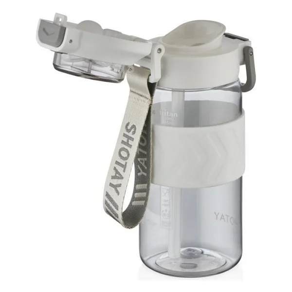 Shotay Direction St-7234 Beyaz 600 Ml Tritan Pipetli Matara - Görsel 2