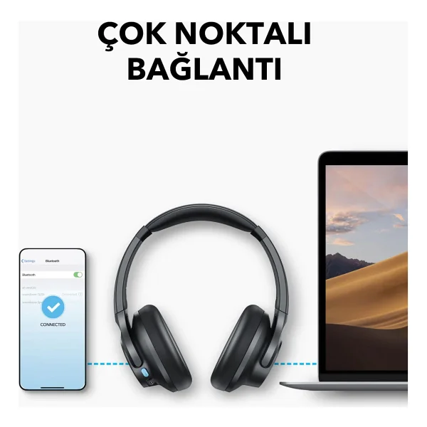 Anker Soundcore Q11i Siyah Kulak Üstü Bluetooth Kulaklık - Görsel 5