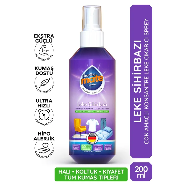 Cleaning Mate Solutions Leke Sihirbazı 200 Ml - Görsel 8
